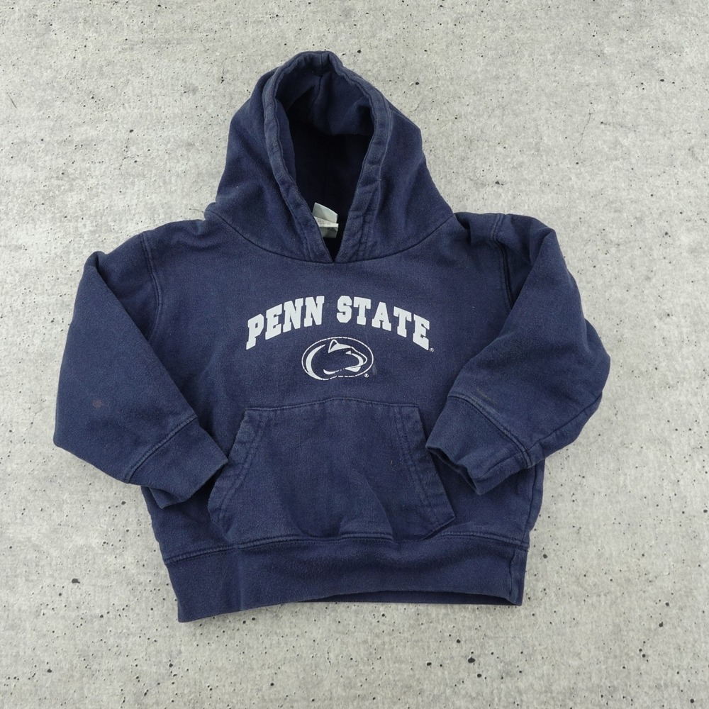 Y2K Little King Penn State Hoodie Kids 3T Navy Blue Collegiate Pullover LK7607